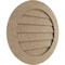 Ekena Millwork Timberthane Rough Cedar Round Faux Wood Non-Functional Gable Vent, Primed Tan, 12"W x 12"H GVURRO12DRCPR - alternate 4